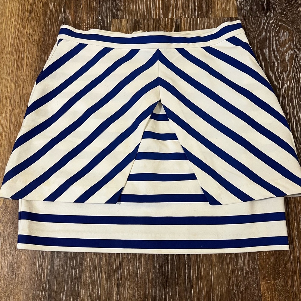 ZARA Striped Mini Skirt